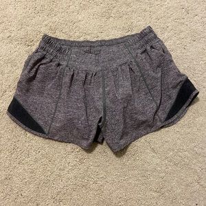 grey lululemon hottie hot shorts